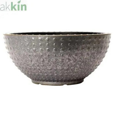 Hobnail Bowl 30CmFaux Concrete Effect from B&Q