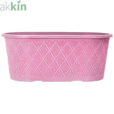 Prisma Decorative Planter Oval 16"Raspberry Pink from B&Q