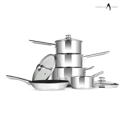 - Penguin Home  Professional Induction Safe 5 Pieces Cookware Set