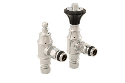 Arroll Uk29 Thermostatic Radiator Valve And Lock ShieldChrome Finish from B&Q