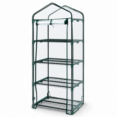 Oypla Replacement Spare Pvc Cover For 4 Tier Mini Growhouse Garden Greenhouse from B&Q