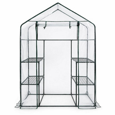 Oypla Replacement Spare Pvc Cover For 3-Tier 4 Shelf Mini Walk-In Growhouse Garden Greenhouse from B&Q