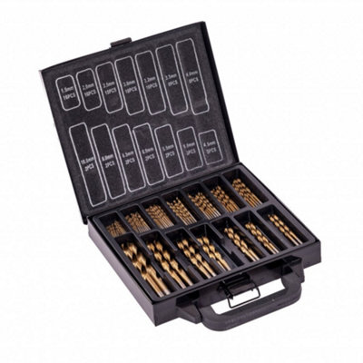 Oypla 99Pc 1.5-10mm Titanium Coated Hss Drill Bit Set & Carry Case from B&Q