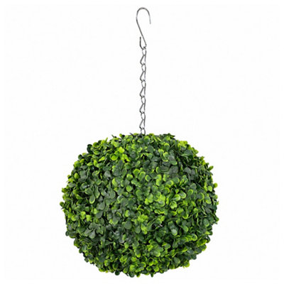 B&Q -  Artificial Hanging 28Cm Topiary Tree Boxwood Buxus Ball