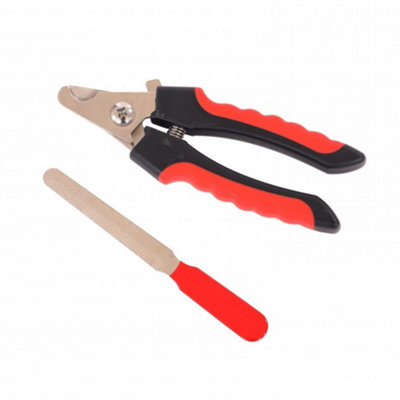 Oypla Professional Pet Nail Grooming Clippers Safety Guard With Nail File from B&Q