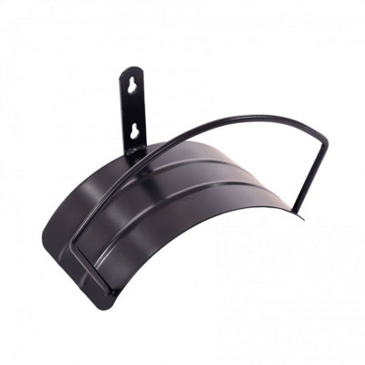 Oypla Unisex Black Wall Mounted Garden Hose Pipe Hanger Hook In - Image 3
