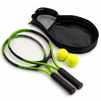 Oypla 2 Player Junior Tennis Set With 23" Aluminium RacketsBalls & Carry Bag from B&Q