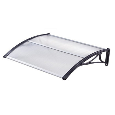 Oypla Outdoor Front Door Canopy Porch Awning Patio Rain Shelter Cover 120X80Cm from B&Q