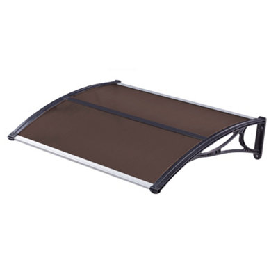 Oypla Tinted Outdoor Front Door Canopy Porch Awning Patio Rain Shelter Cover 120X80Cm from B&Q