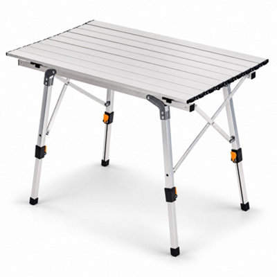 Oypla 3Ft Adjustable Portable Folding Outdoor Aluminium Camping Table - Image 3