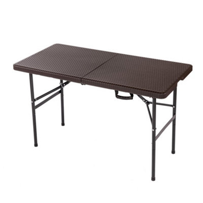 Oypla Heavy Duty Folding Catering Garden Trestle Table4FtRattan from B&Q