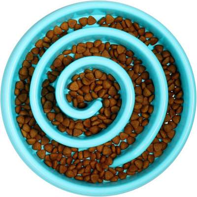 Zuvo Slow Feeding Dog Bowl-. Helps In Dieting And Healthy Weight Management For Your Dog Blue from B&Q