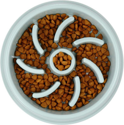 Zuvo Slow Feeding Dog BowlsFunny Puzzle Pet Bowl For Dieting And Healthy Weight Management Grey from B&Q
