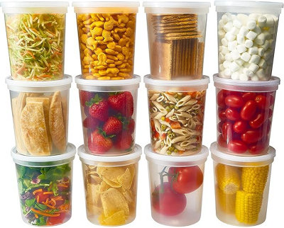 Zuvo 32Oz Soup Containers 25 Pack With Leakproof Lids Bpa Free Reusable from B&Q