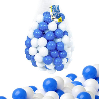 Zuvo Ball Pit Balls 300 Pack Blue - Colorful Plastic Balls For Pool, Playing Area, Ball Pits - Crush Proof Small Baby Balls With Smooth