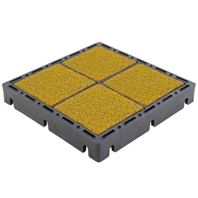 Ecogrid Bloxx Black With Rubber Yellow Inserts1 Sqm from B&Q