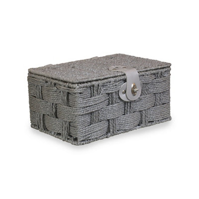 Red Hamper Red/Grey Hamper Eh111g Paper Paper Rope Picnic Basket Small