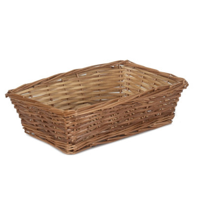 Red Hamper Pt120 Wicker Medium Tapered Split Willow Tray from B&Q