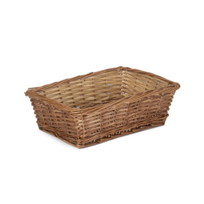 Red Hamper Pt121 Wicker Large Tapered Split Willow Tray from B&Q