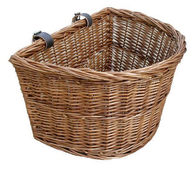 Red Hamper Unisex Brown Wicker Cambridge Bicycle Basket In - Image 4