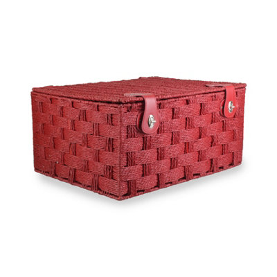 Red Hamper Eh114R Paper Extra Large Red Paper Rope Hamper from B&Q