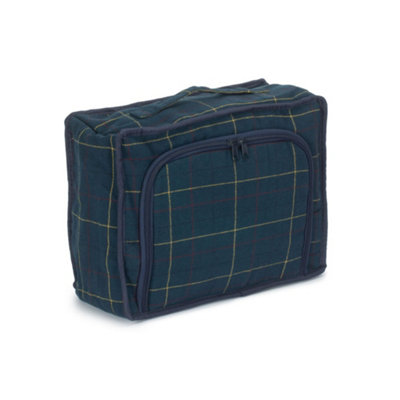 Red Hamper H091 Polyester Blue Tweed Cooler Picnic Bag from B&Q