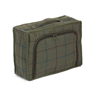 Red Hamper H092 Polyester Green Tweed Cooler Picnic Bag from B&Q