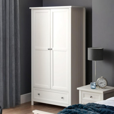B&Q -  Maine 2 Door Combination WardrobeSurf White