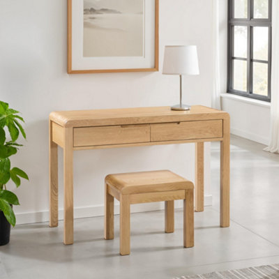 Julian Bowen Curve 2 Drawer Dressing Table & Stool from B&Q