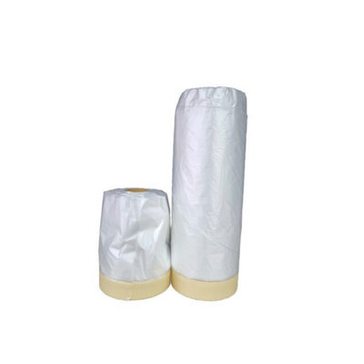  - Fmt8827 Pre Taped Masking Film Folding Out To 2700mm X 17Mtrs Long. 1 Roll Per Pack