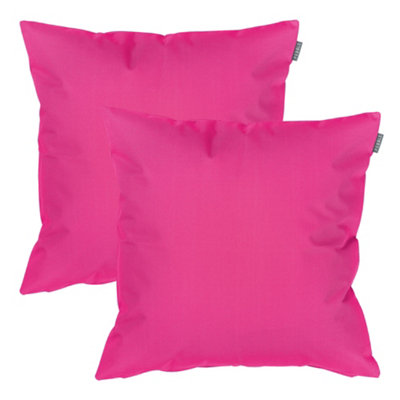 Veeva Indoor Outdoor Cushion Set Of 2 Water Resistant Cushions Pink