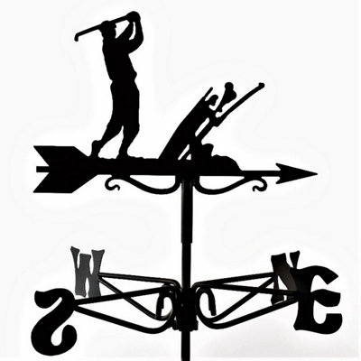 B&Q -  2911 Golfer Black Mini Weathervane