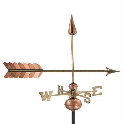 Good Directions Arrow Farmhouse Copper Weathervane