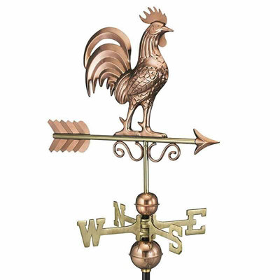 B&Q -  Bantam Rooster Farmhouse Copper WeathervaneSteelL47 X W47 X H86.6 Cm