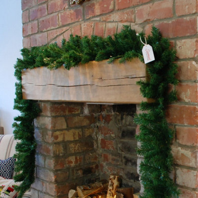 Samuel Alexander Green (9Ft) X 25Cm Plain Christmas Garland Decoration 270Cm