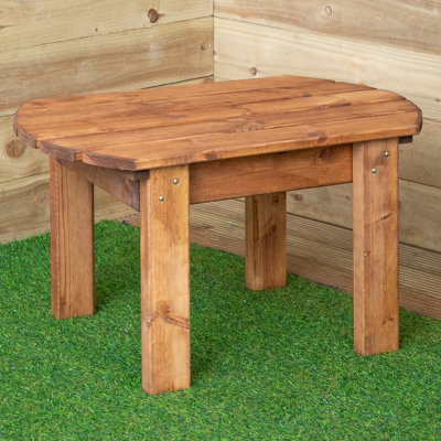 B&Q -  Outdoor Chunky Wooden Traditional Rustic Coffee Table