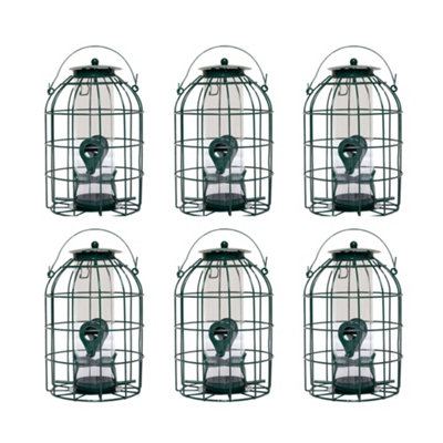 Samuel Alexander Pack Of 6 Wild Bird Seed Feeder Cage With Squirrel Guard - Image 7