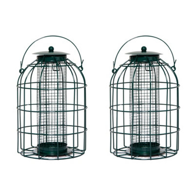 Samuel Alexander Pack Of 2 Wild Bird Hanging Nut Feeder With Squirrel Guard from B&Q