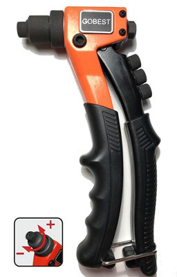 Gobest Compact Size Hand RiveterPop Rivet Gun 200 mm 2.4-4.8 Rivets(Gb-0070)) from B&Q