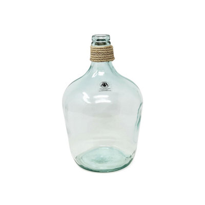 Verano Spanish Ceramics Recycled Glass Hemp Clear Home Décor Medium Carafe Vase (H) 30Cm from B&Q