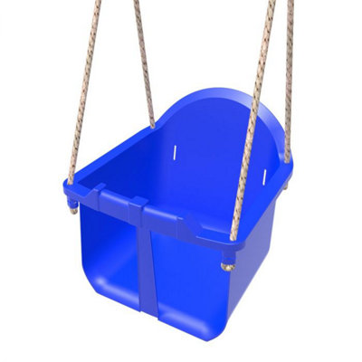Rebo Baby Toddler Swing Seat With Adjustable Ropes - Blue
