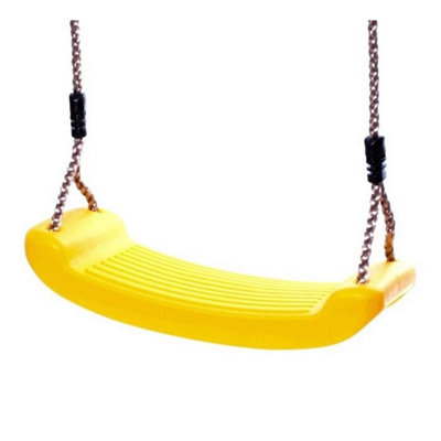 Rebo  Swing Seat With Adjustable RopesYellow from B&Q