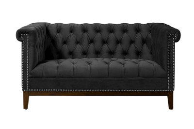 B&Q -  Bergmann Two Seat SofaBlack