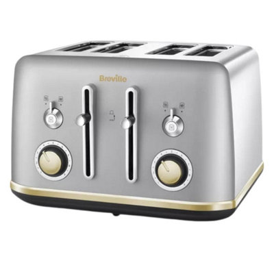 Breville Silver/Gold Mostra Vtt92901 4 -Slice Toaster Stainless Steel And - Stainless Steel - 1 - Image 4