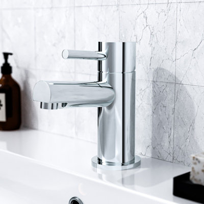 B&Q -  Blossom Bathroom Basin Sink Chrome Single Lever Mono Mixer Tap