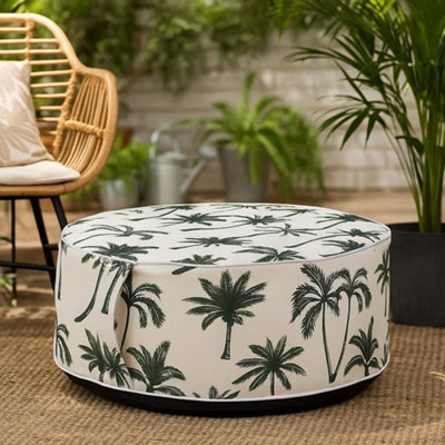 Idooka Inflatable Palm Outdoor Garden Pouffe Green