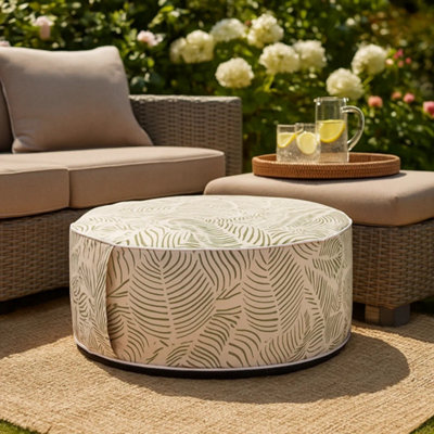 Idooka Green Inflatable Fern Outdoor Garden Pouffe