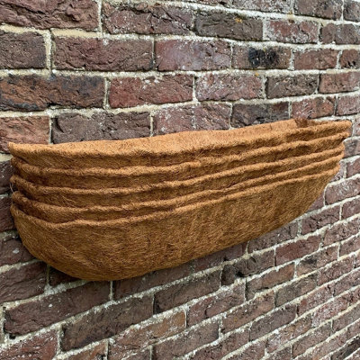Selections Preformed Extra Deep Coco Wall Trough Planter Liner (75Cm)Pack Of 5 from B&Q