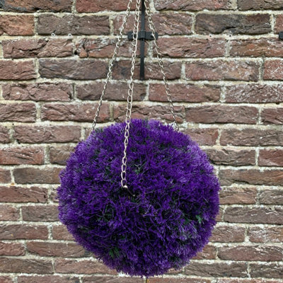 Selections Purple Heather Effect Artificial Topiary Ball (26Cm)