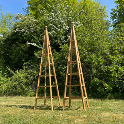Selections Set Of 2 Wooden Garden Obelisks Ideal For Climbing Plants (1.9M) from B&Q
